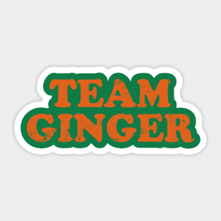 Team Ginger St Patrick's Day Sticker